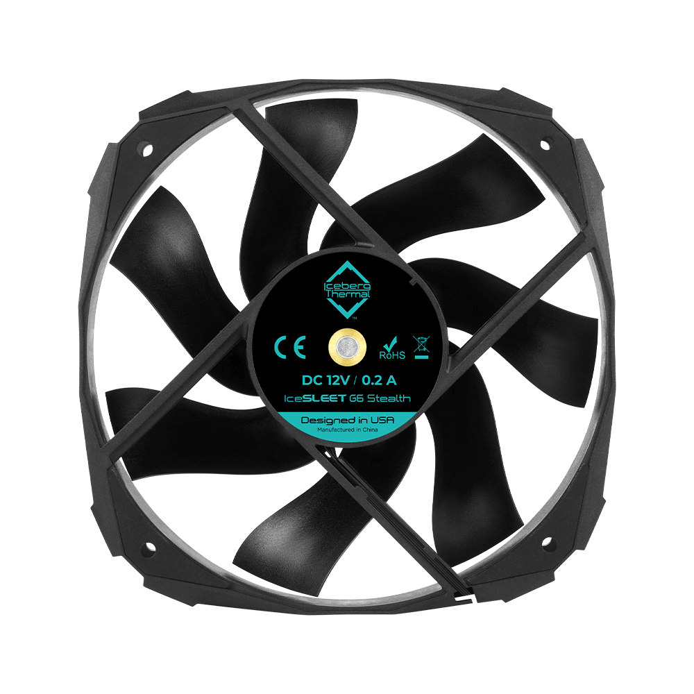 Iceberg Thermal IceSleet G6 Stealth Heat Sink Fan CPU Cooler