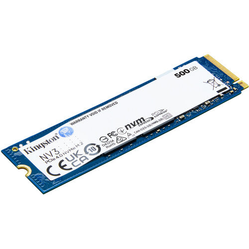 Kingston NV3 500 GB PCIe Gen 4 M.2 Solid State Drive